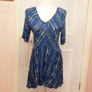 DANA BUCHMAN blue stripe tunic